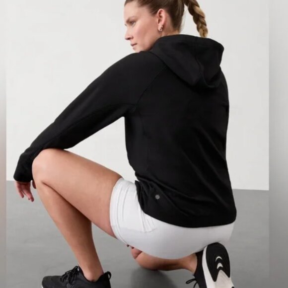 ATHLETA Unstoppable Fleece Lined Full Zip Jacket Blue Size Medium - Picture 3 of 10